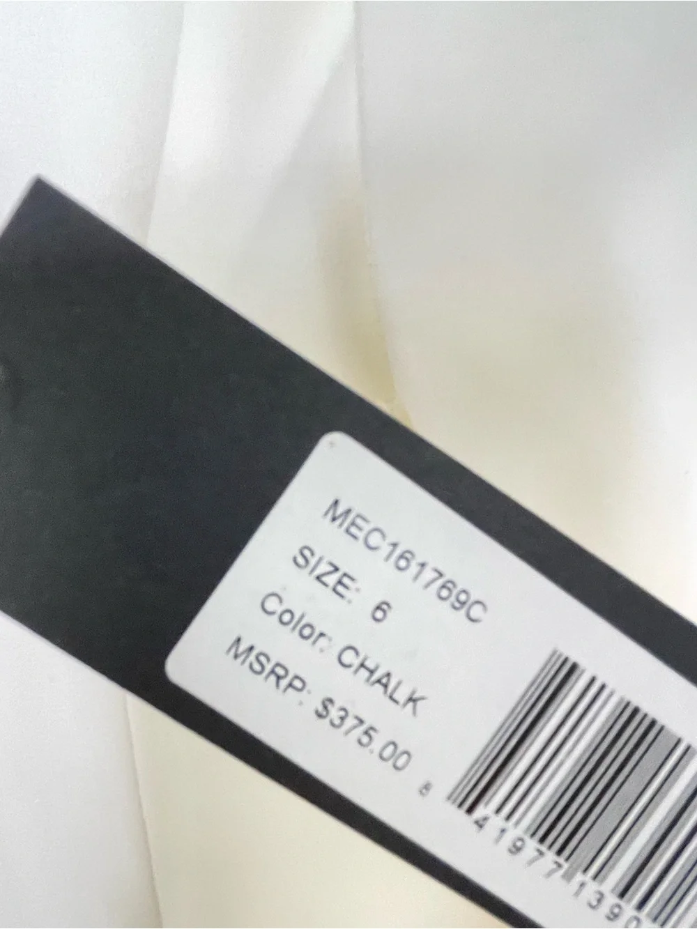 Dress | Halston Heritage NWT Cream Capelet Sheer Sleeve A Line Gown | Size 6 M - Picture 13 of 16